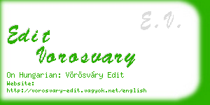 edit vorosvary business card